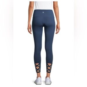 Womens APANA athletic fitted leggings pants sz S Sm 88% polyester 12% xpandex